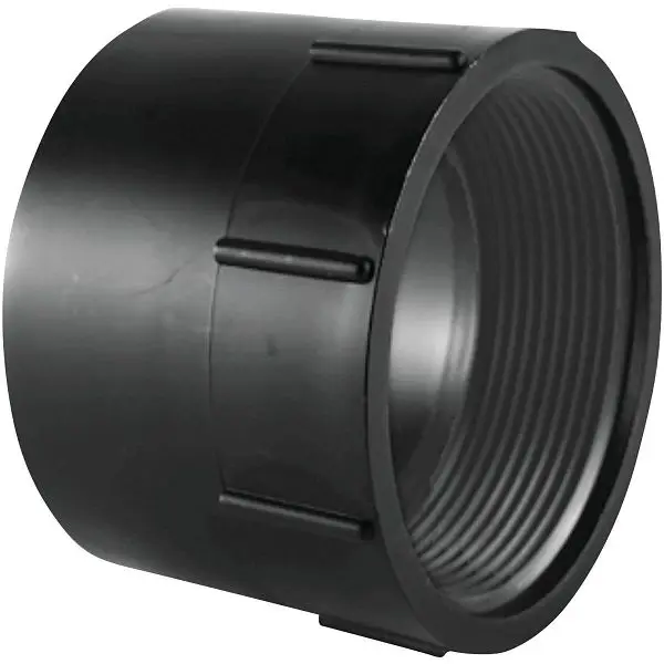 Charlotte Enhanced Pipe 3 Inch Hub x FPT Female ABS Modifyer, ABS 00101 1000HA Charlotte Pipe