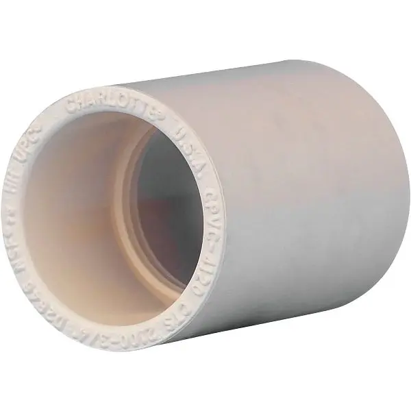 Charlotte High-Quality Pipe 3/4 Inch Solvent Weldable CPVC Compression Coupling Stop, CTS 02100 0800HA Charlotte Pipe