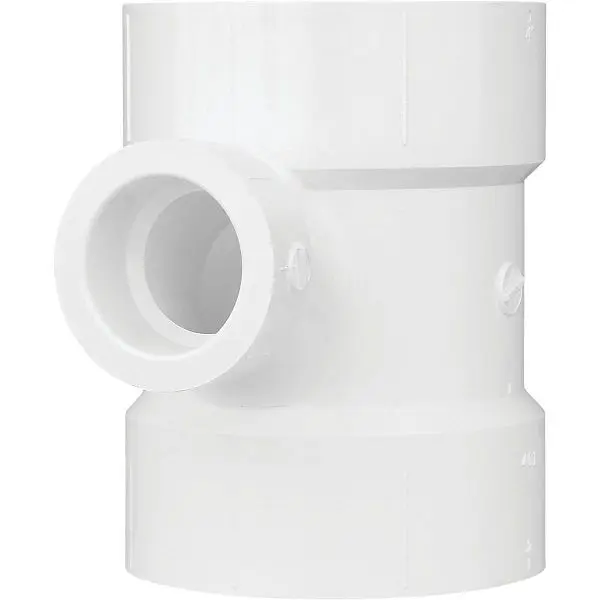 Charlotte Industrial-Strength Pipe 4 Inch x 1-1/2 Inch Reducing Sanitary PVC Branch Tee, PVC 00401 1600HA Charlotte Pipe