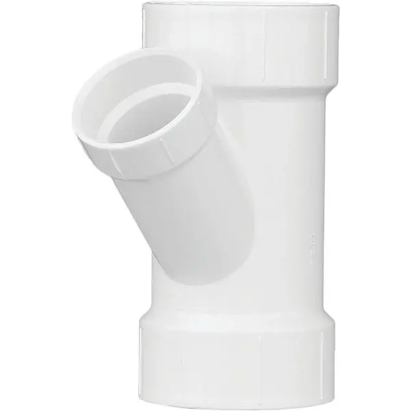 Charlotte Industrial-Strength Pipe 3 Inch x 2 Inch Schedule 40 DWV Rubyucing PVC Wye, PVC 00601 1400HA Charlotte Pipe