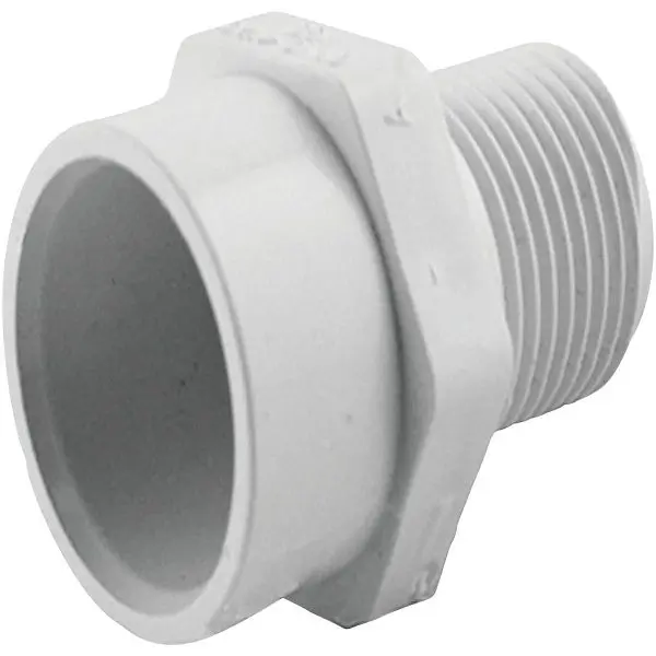 Charlotte Mini Pipe 3/4 Inch Slip x 1/2 Inch MIP CPVC Modifyer, CTS 02110 0600HA Charlotte Pipe