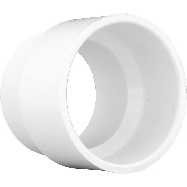 Charlotte Narrow Pipe 3 Inch Hub x 3 Inch MIP Schedule 40 DWV PVC Modifyer, PVC 00109 1400HA Charlotte Pipe