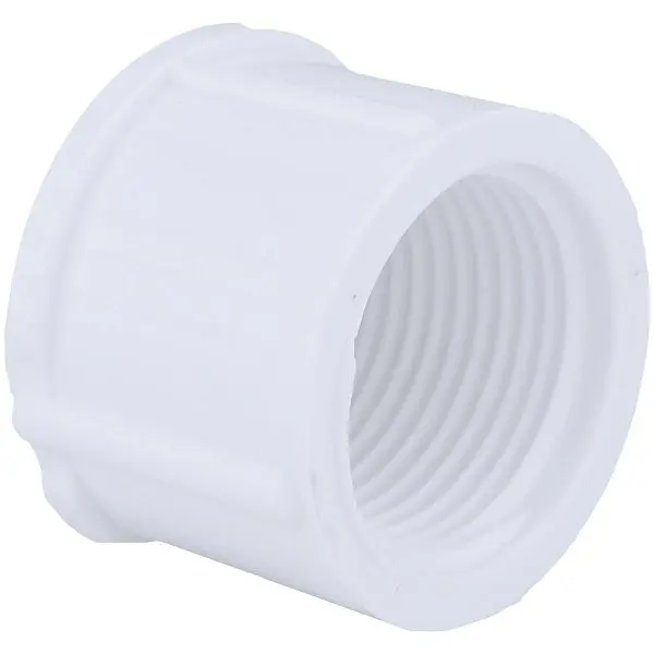 Charlotte Neon Pipe 3/4 Inch FIP Schedule 40 Threaded PVC Pipe Cap, PVC 02117 1000HA Charlotte Pipe