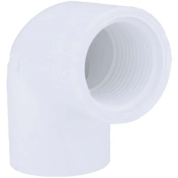 Charlotte Performance Pipe 1 Inch Female x Female Schedule 40 90 Degrees PVC Sweep Elbow (1/4 Bend), PVC 02302 1000HA Char...