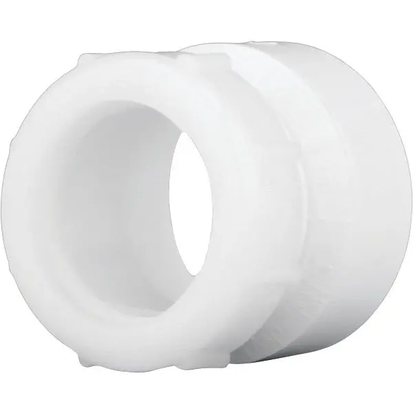 Charlotte Pipe 1-1/2 Inch x 1-1/2 Inch Hub x Tubular PVC Waste Modifyer, PVC 00104P 0800HA