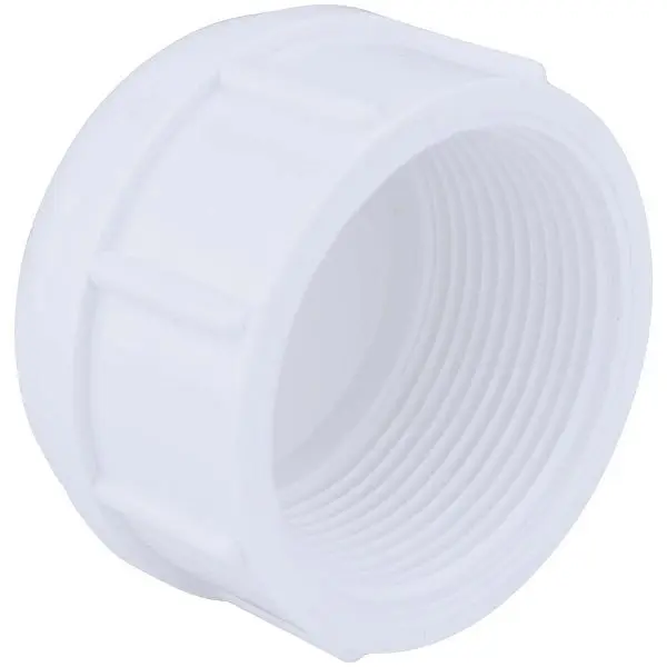 Charlotte Pipe 1-1/2 Inch FIP Schedule 40 Threaded PVC Threaded Cap, PVC 02117 1600HA
