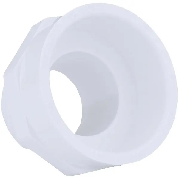 Charlotte Pipe 1-1/2 Inch Hub x 1-1/4 Inch MIP Schedule 40 DWV PVC Modifyer, PVC 00109 0800HA