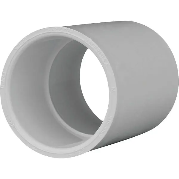 Charlotte Pipe 1-1/2 Inch Schedule 40 PVC Coupling, PVC 02100 1400HA