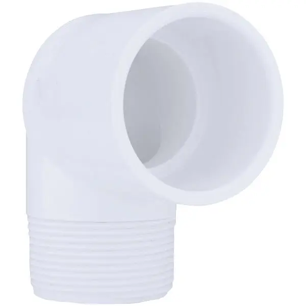 Charlotte Pipe 1-1/2 Inch Slip x Male Schedule 40 90 Degrees Street PVC Elbow (1/4 Bend), PVC 02306 1400HA