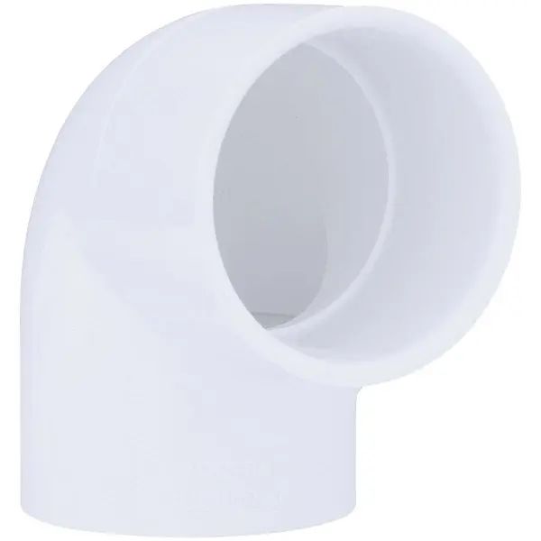 Charlotte Pipe 2-1/2 Inch Slip x Slip Schedule 40 90 Degrees PVC Elbow (1/4 Bend), PVC 02300 1700HA