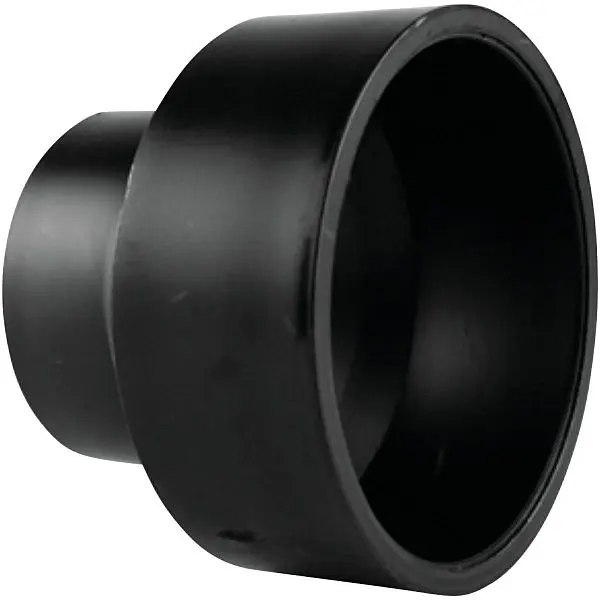 Charlotte Pipe 3 Inch x 1-1/2 Inch Hub x Hub Cherry Reducing ABS Full Coupling, ABS 00102 0800HA