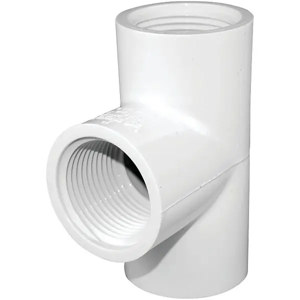 Charlotte Pipe 1 Inch FIP Schedule 40 PVC Reducing Tee, PVC 02402 1000HA