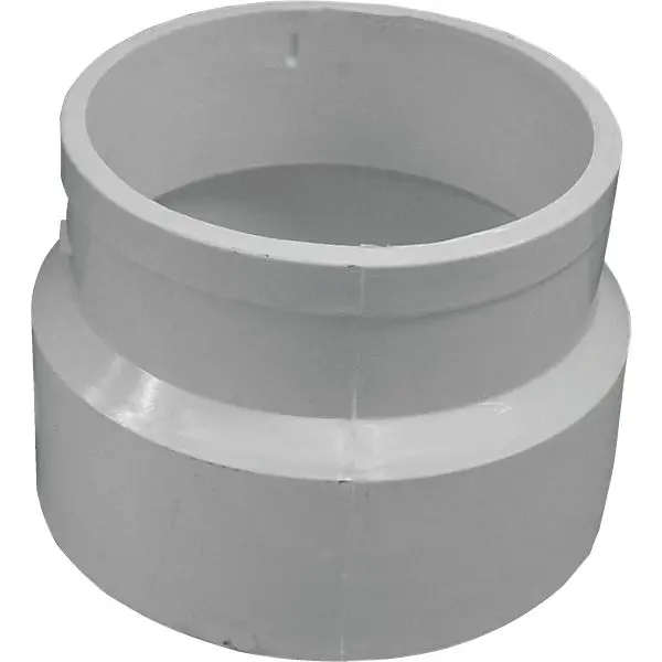 Charlotte Pipe 4 Inch Hub x SPG Schedule 40 DWV No-Hub PVC Modifyer, PVC 00122 1000HA
