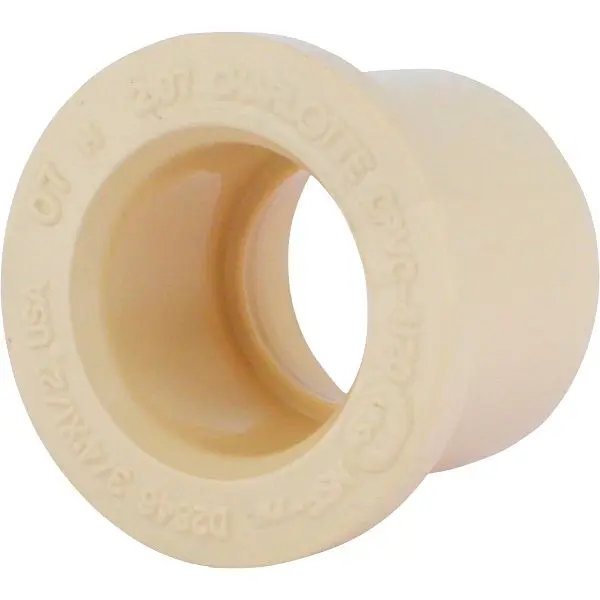 Charlotte Pipe 3/4 Inch x 1/2 Inch CPVC Bushing, CTS 02107 0600HA