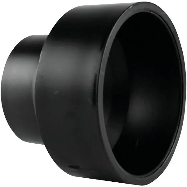 Charlotte Pipe 4 Inch x 2 Inch Hub x Hub Reducing ABS Coupling, ABS 00102 1200HA