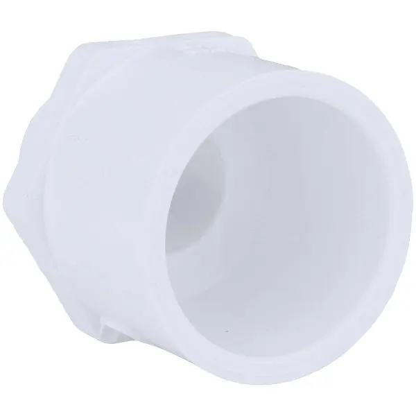 Charlotte Pipe 1 Inch x 3/4 Inch Schedule 40 Male PVC Modifyer, PVC 02110 0700HA