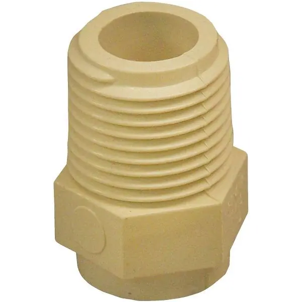 Charlotte Pipe 1/2 Inch Male Thread to CPVC Modifyer, 10-Pack, CTS 02109C 0600HA