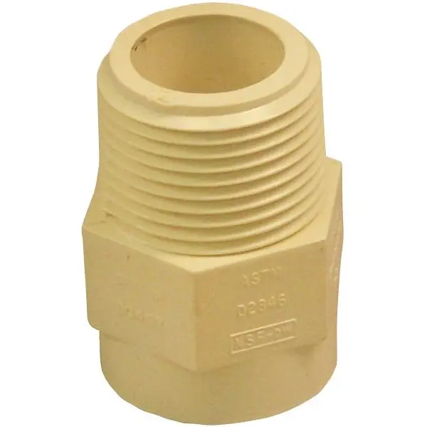 Charlotte Pipe 3/4 Inch Male Thread to CPVC Modifyer, 10-Bundle, CTS 02109C 0800HA