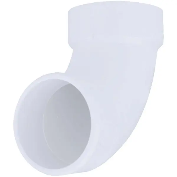 Charlotte Pipe 2 Inch Schedule 40 90 Degrees DWV PVC Street Pipe Elbow (1/4 Bend), PVC 00302 1000HA