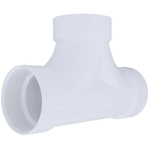 Charlotte Pipe 4 Inch Schedule 40 DWV 2-Way PVC Cleanout Tee, PVC 00448 0800HA