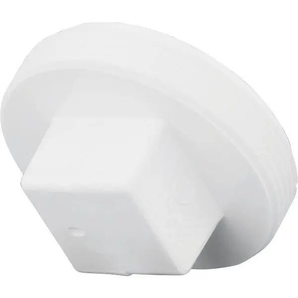 Charlotte Pipe 3 Inch Schedule 40 DWV Cleanout PVC Threaded Plug, PVC 00106 1000HA