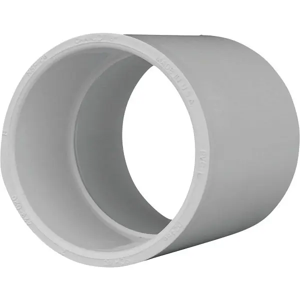 Charlotte Pipe 2 Inch Schedule 40 PVC Slip Coupling, PVC 02100 1600HA