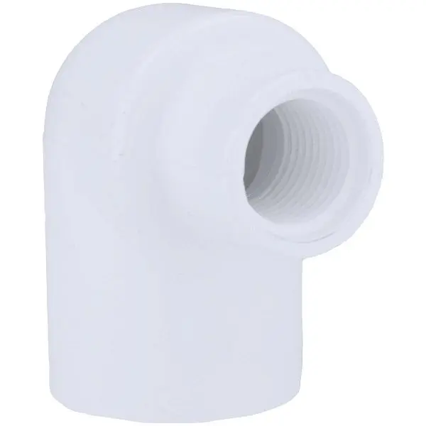 Charlotte Pipe 1 Inch Slip x 1/2 Inch Female Schedule 40 90 Degrees PVC Elbow (1/4 Bend), PVC 02301 2800HA