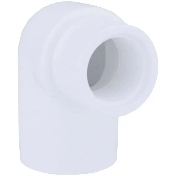 Charlotte Pipe 1 Inch Slip x 3/4 Inch Female Schedule 40 90 Degrees PVC 90 Degree Elbow (1/4 Bend), PVC 02301 3000HA