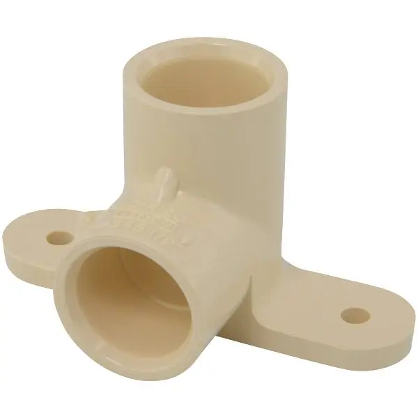 Charlotte Pipe 1/2 Inch Slip x Slip 90 Degrees Drop Ear CPVC Elbow (1/4 Bend), CTS 02300D 0600HA