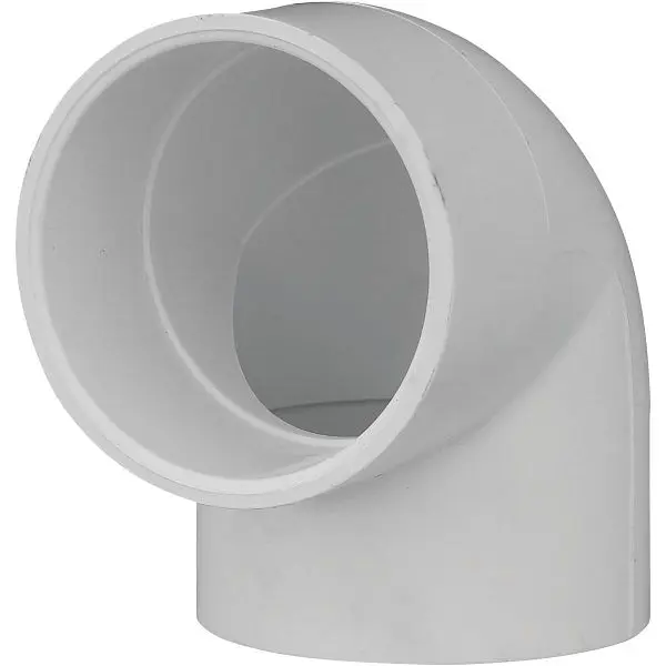 Charlotte Pipe 2 Inch Slip x Slip Schedule 40 90 Degrees PVC Sweep Elbow (1/4 Bend), PVC 02300 1600HA