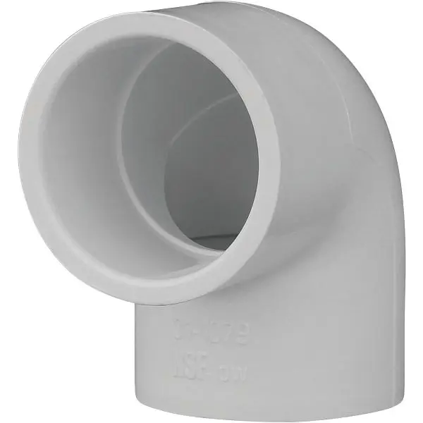 Charlotte Pipe 1 Inch Slip x Slip Schedule 40 90 Degrees PVC Socket Weld Elbow (1/4 Bend), 10-Bundle, PVC 02300C 1000HA