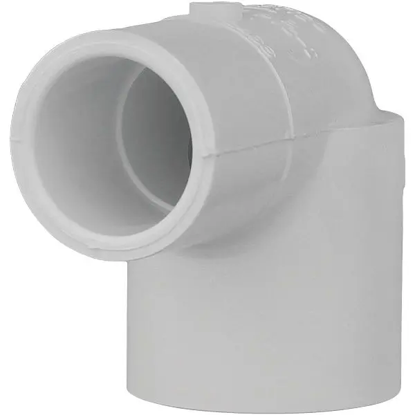 Charlotte Pipe 3/4 Inch Slip x Spigot Schedule 40 90 Degrees Street PVC Pipe Elbow (1/4 Bend), PVC 02304 0600HA