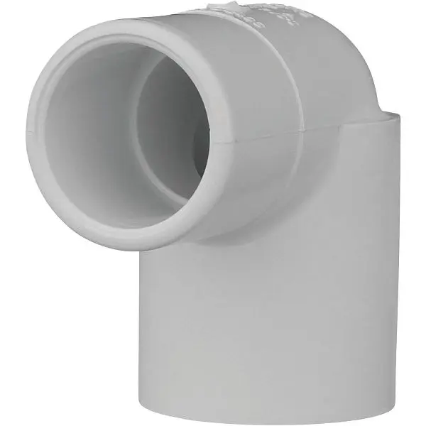 Charlotte Pipe 1 Inch Slip x Spigot Schedule 40 90 Degrees Street PVC Elbow (1/4 Bend), PVC 02304 0800HA