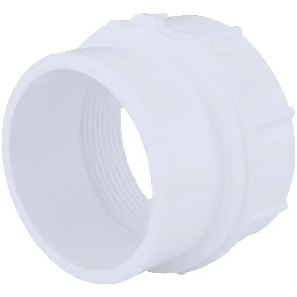 Charlotte Pipe 2 Inch SPG x 2 Inch FIP Schedule 40 DWV PVC Cleanout, PVC 00105 0800HA