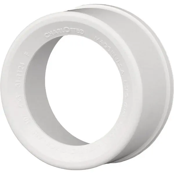 Charlotte Pipe 6 Inch SPG x 4 Inch Hub Schedule 40 DWV Fire Reducing PVC Bushing, PVC 00107 2000HA