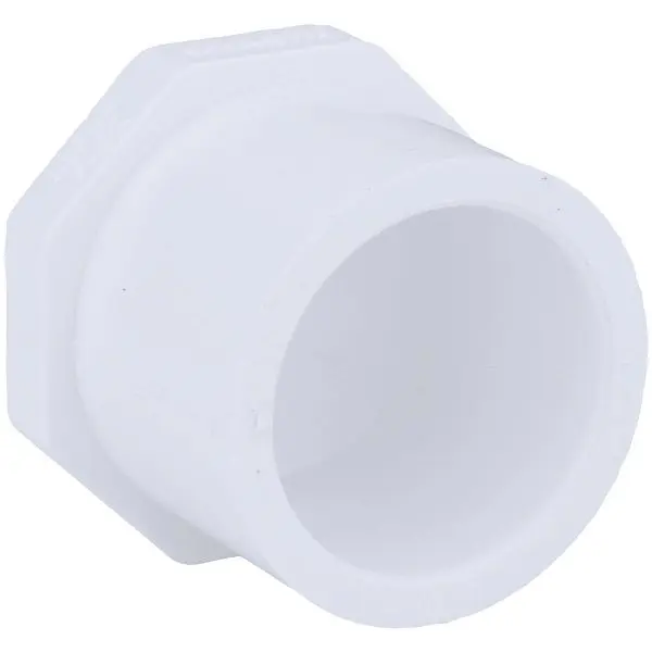 Charlotte Pipe Schedule 40 1 Inch Spigot PVC Spigot Plug, PVC 02118 1200HA