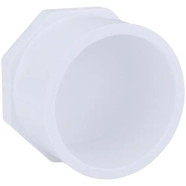 Charlotte Pipe Schedule 40 2 Inch Spigot PVC Spigot Pipe Plug, PVC 02118 1800HA