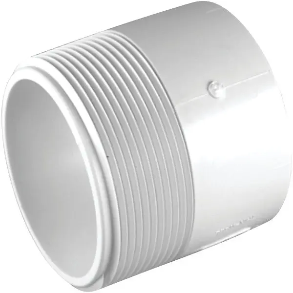 Charlotte Powerful Pipe 3 Inch x 3 Inch MIP Schedule 30 DWV Male Fitting PVC Modifyer, PVC 01109 0600HA Charlotte Pipe