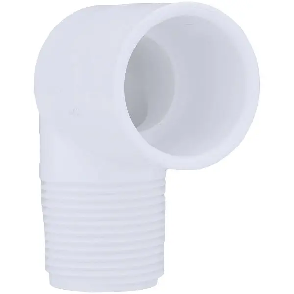 Charlotte Precision Pipe 1 Inch Slip x Male Schedule 40 90 Degrees Street PVC Reducing Elbow (1/4 Bend), PVC 02306 1000HA ...