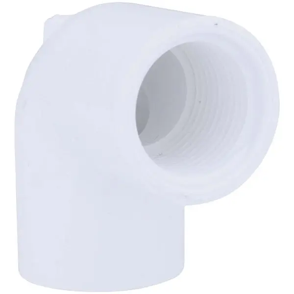 Charlotte Professional-Grade Pipe 3/4 Inch Female x Female Schedule 40 90 Degrees PVC Elbow (1/4 Bend), PVC 02302 0800HA C...