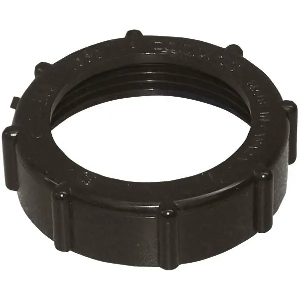 Charlotte Small Pipe 1-1/2 Inch ABS Plastic Slip Joint Coupling Nut, ABS 00128 0800HA Charlotte Pipe