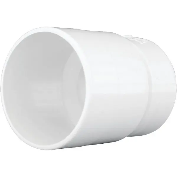 Charlotte Small Pipe 4 Inch CI Spigot x 3 Inch DWV Hub Schedule 40 PVC Modifyer, PVC 00123R 1200HA Charlotte Pipe