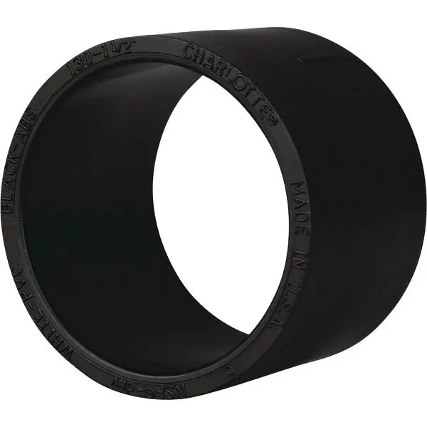 Charlotte Smooth-Operating Pipe 4 Inch No Stop Hub x Hub Repair ABS Coupling, ABS 00130 1200HA Charlotte Pipe