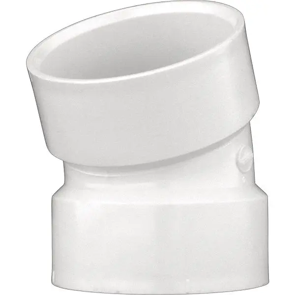 Charlotte Specialty Pipe 6 Inch Hub x Hub Schedule 40 22-1/2 Degrees DWV PVC Elbow (1/16 Bend), PVC 00324 1400HA Charlotte...