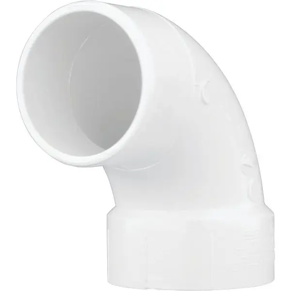 Charlotte Textured Pipe 3 Inch Schedule 30 90 Degrees DWV PVC Street Elbow (1/4 Bend), PVC 01302 0600HA Charlotte Pipe