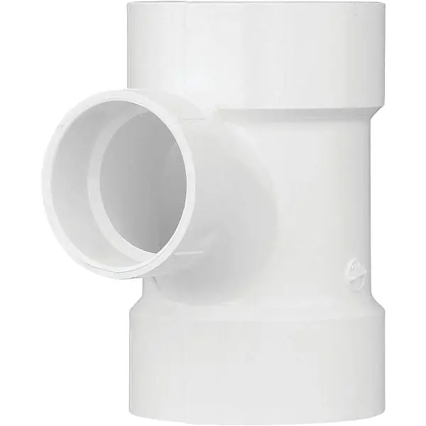 Charlotte Universal Pipe 3 Inch x 2 Inch Reducing Sanitary PVC Tee, PVC 00401 1400HA Charlotte Pipe