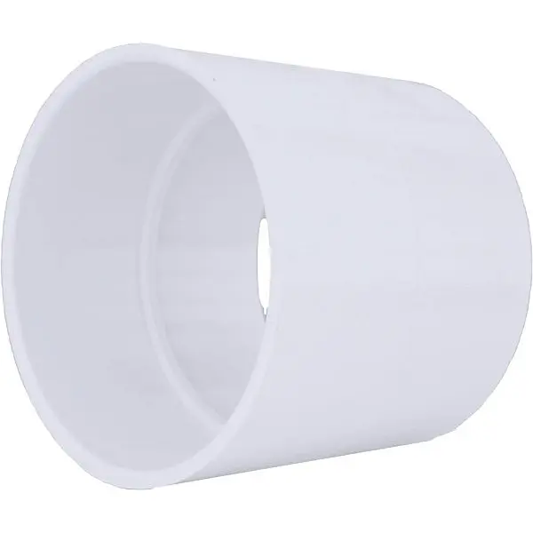 Charlotte Weather-Resistant Pipe 6 Inch Hub Schedule 40 DWV PVC Coupling, PVC 00100 1600HA Charlotte Pipe