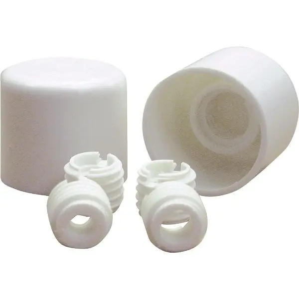 Danco Twister White Plastic Screw-On Toilet Bolt Caps, 2-Pack, 88877