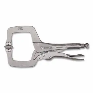 DeWalt Locking C-Clamp, Swivel Pads, Trigger Release Handle, 11 Oal, 3-3/8 Opening, 5 Pieces, DWHT82790