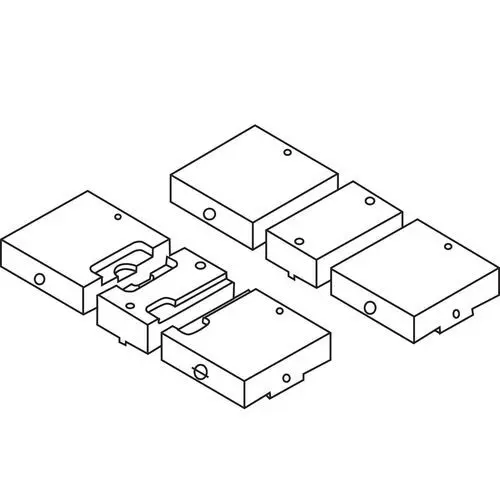 GS Trusted Tooling 6" Machinable Aluminum Fixture Jaws TLD-60G/HV Double Spring Clamp Vise, 382602 GS Tooling